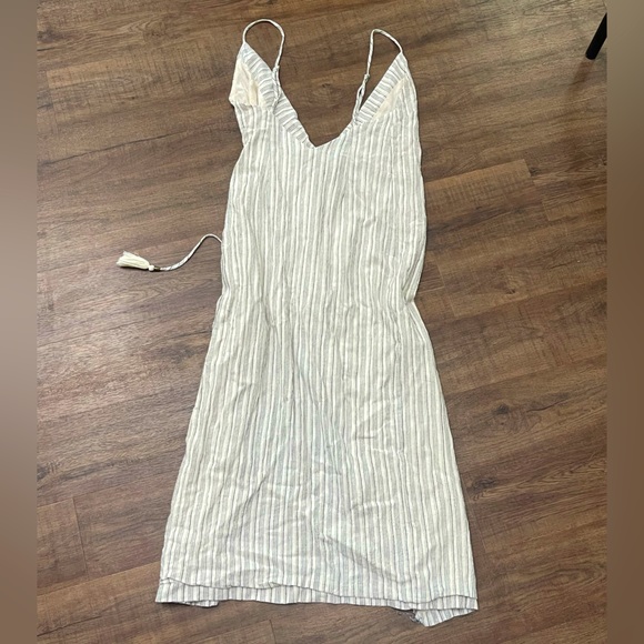 Storia Striped Wrap Dress Midi - Picture 6 of 7